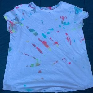 Self-made tie-dye shirt